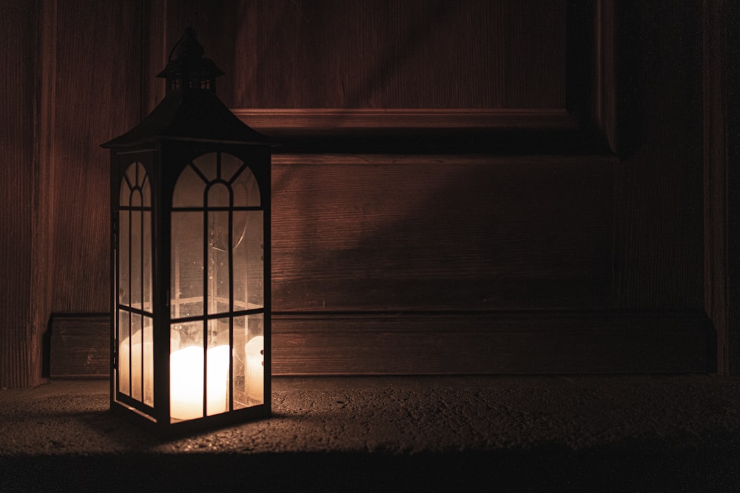 Photo Wooden lantern